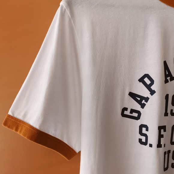 GAP Factory Gap Men's Short Sleeve Crew Neck Logo Graphic Tee T-Shirt (M) - Picture 6 of 8